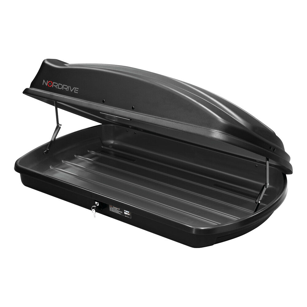 Box 333, box tetto in ABS, 333 litri - Nero goffrato