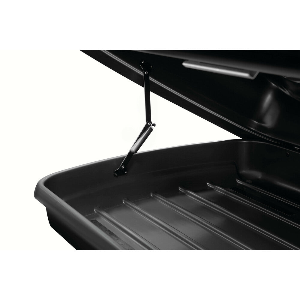 Box 333, box tetto in ABS, 333 litri - Nero goffrato